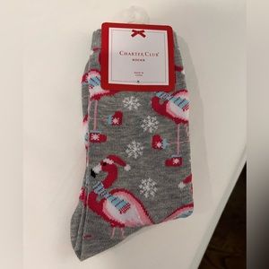 Winter Flamingo Socks